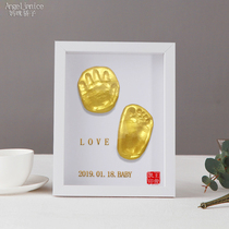 Baby foot inkpad foot inkpad permanent souvenirs Baby Full Moon age hundreds tian shou jiao yin ni handprint gift