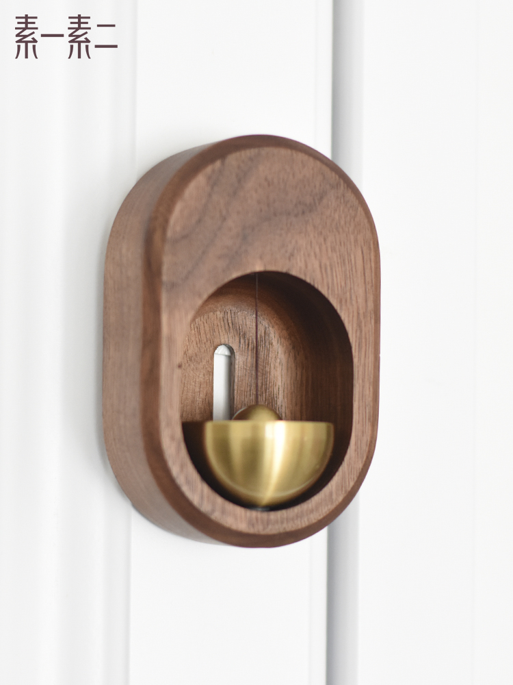 Japanese wind chimes Suction door type copper bell clang refrigerator stickers decorative household small pendant Door pendant Creative housewarming gift