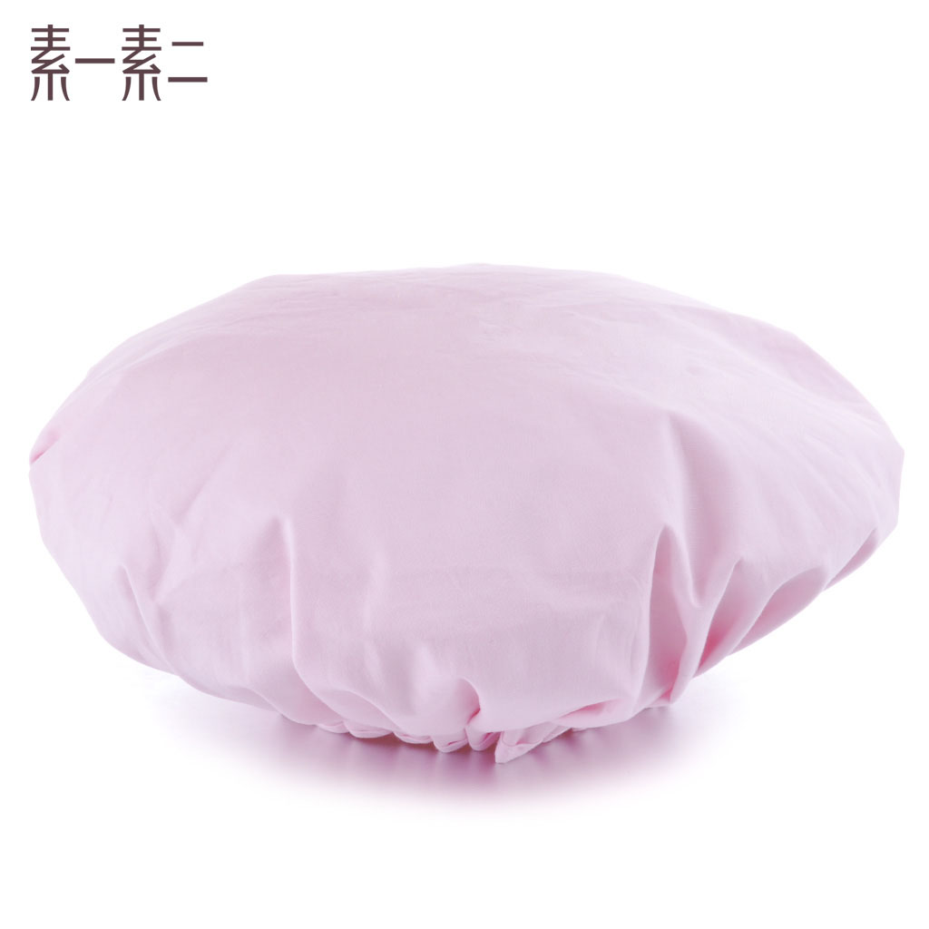 Su one Su two double thick waterproof shower cap Female bathing cap Adult shampoo cap Bathing head cover nursing cap