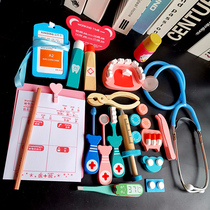 Childrens play house doctor nurse set boys and girls stethoscope injection tool box medical baby toys