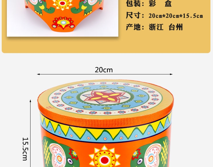 Đánh trống trống đánh trống trống đôi trống bé trống gõ nhạc Orff trẻ sơ sinh trẻ em đồ chơi âm nhạc nhạc cụ cho bé