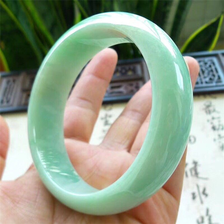 Minke Emerald 64 Large Circle Old Pit Water Moisturizing Full Green Positive Dress Myanmar Natural A Goods Emerald Bracelet 180503