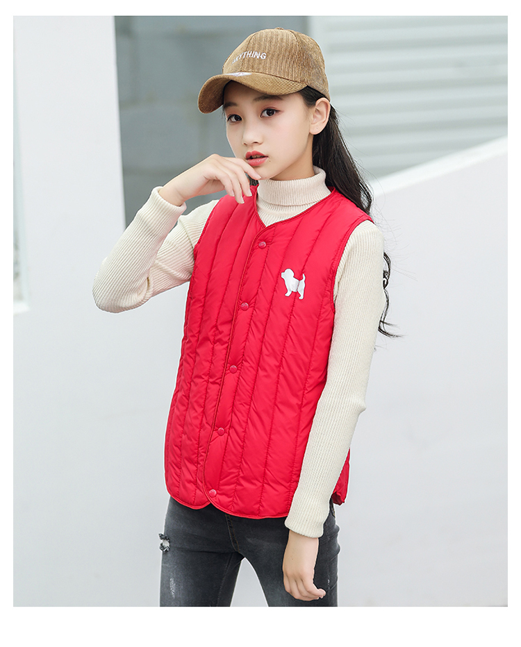 2018 trẻ em mới lớn trẻ em xuống áo bông mùa đông lót cotton bé trai lớn vest bé gái vest shop quần áo trẻ em đẹp