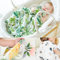 muslintree bamboo fiber gauze baby bag Baby Swaddling towel summer thin newborn holding cover