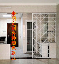 Modern industrial simple creative wrought iron hollow partition decoration porch living room dining room office bar screen wall