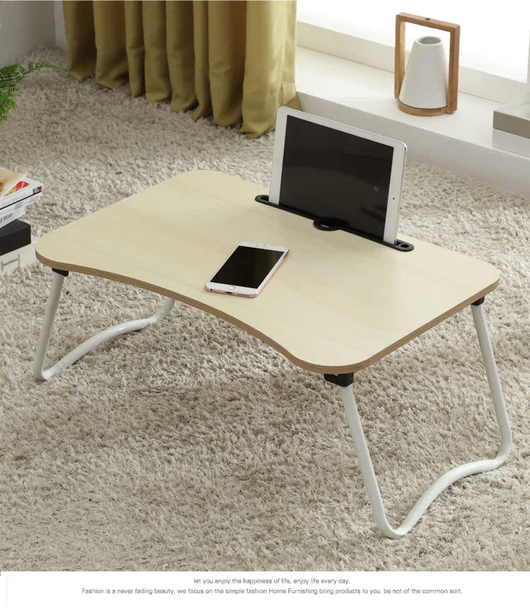 Bàn laptop để bàn với ký túc xá đại học Bàn nhỏ có thể gập lại lười học viết bàn đơn giản - Bàn bàn ghế máy tính