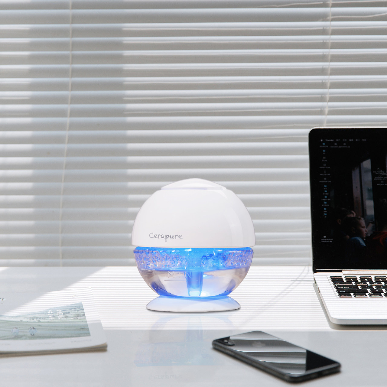 Small Air Purifier Home Office Wash filter Desktop Except dust Smell Fresh Oxygen Bar Healthy