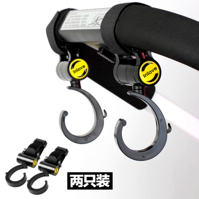Stroller hooks baby carrier hooks hanging bag 360 degrees Rotation cart hanging bag hooked cart accessories trolley hanger
