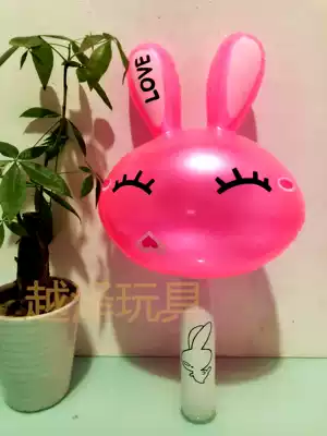 Inflatable hammer rabbit stick love rabbit stick children PVC inflatable leather toy batch props animal stick