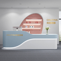 Beauty Salon Cashier Bar Womens Clothing Store Simple Curved Mother and Baby Shop Childrens Training Institution Front Desk