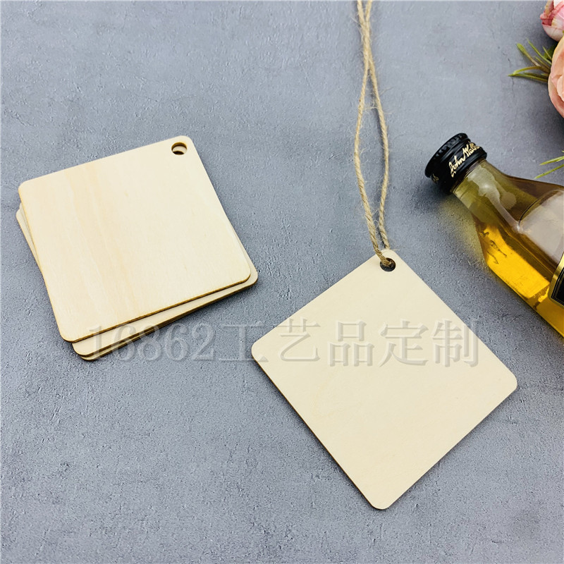 50 small wooden tags blank blessing wishing cards wooden tags can be engraved Logo name wish tree listing