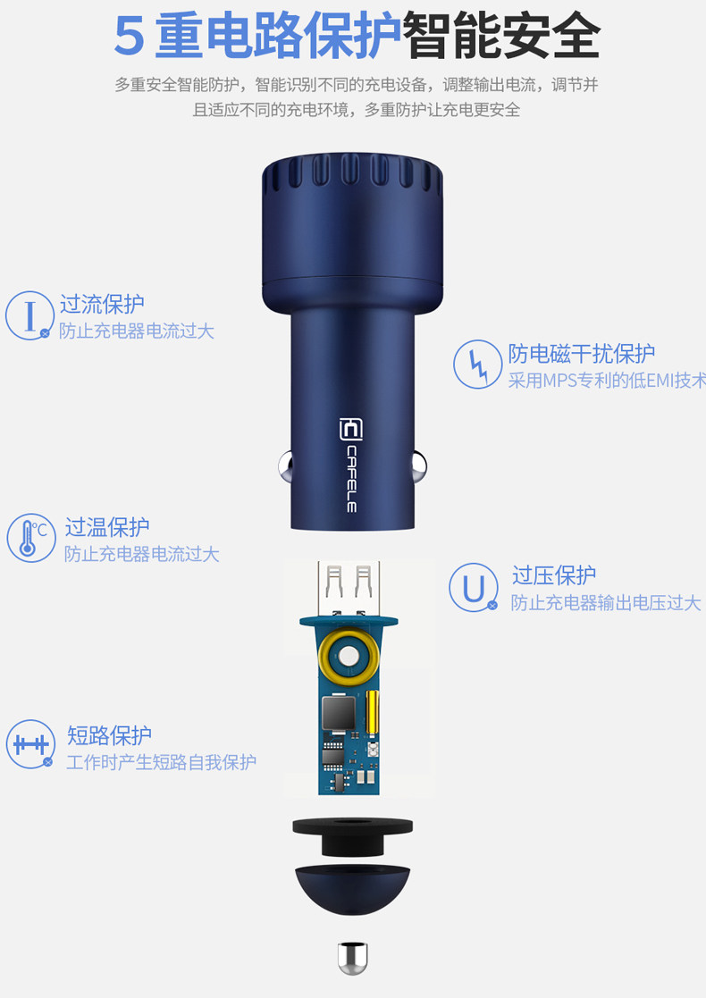 chargeur CAFELE 3.4A, 3A - Ref 1296271 Image 20