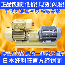 Japan Holion oil-free rotary vane vacuum pump Dry rotary vane pump stable performance KRX7A-P-V-03