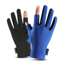 Fishing gloves summer fly knock road Rocky fishing anti-thorn catch fish sauce two fingers sunscreen breathable fishing quick-drying gloves men