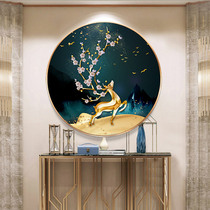 2020 new 5D diamond painting full diamond European-style round deer handmade crystal entrance point tile masonry cross stitch 2021