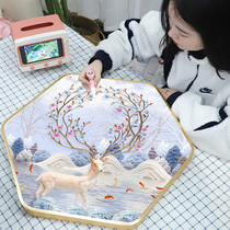 5d Diamond painting 2021 full diamond deer New 2020 living room porch point masonry stickers show crystal cross stitch handmade