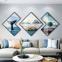 Diamond painting 2021 full diamond landscape living room triptox painting simple modern point tile crystal cross stitch 2020