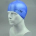 Mũ bơi chống nước silicon chính hãng Jiejia nam và nữ tóc dài bịt tai trẻ em người lớn mũ bơi màu rắn PU không có đầu