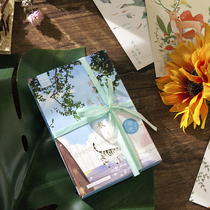 Yesterday clear sky postcard Time is not old We are not scattered Graduation season Creative postcard Literary message card Greeting card