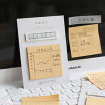 Letters lover sulfuric acid paper Post-it notes Korean ins function note small note manual Mark basic decoration record