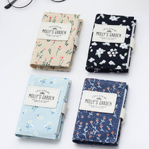 Japanese-style cloth card bag ultra-thin 12-card multi-card bank card storage bag personality Cat floral anti-demagnetization