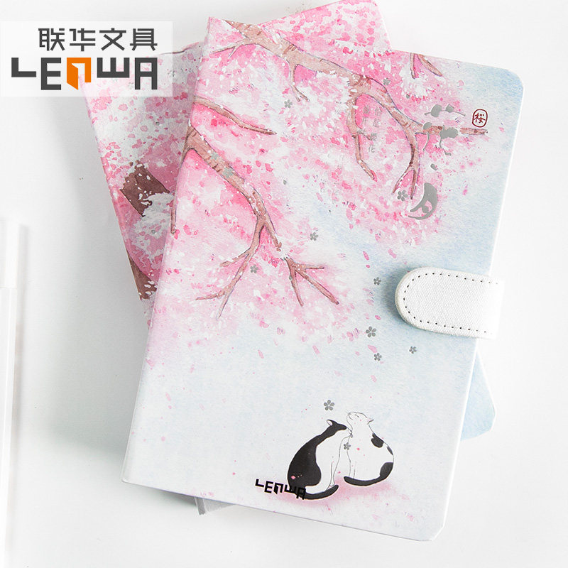 United China little fresh magnetic buckle color side handbooks notepad Creative a5 day remember this hardface transcript subcolor page notes