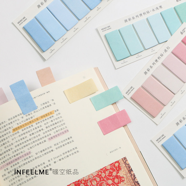 Colorful series Creative chromatography convenience post-stick note sorting post N sub-post Convenience Sticker Color