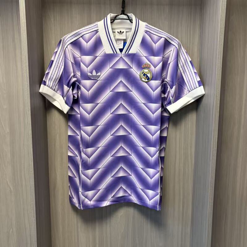 Adidas Real Madrid Retro Short-Sleeved Sports T-Shirt Jn3055