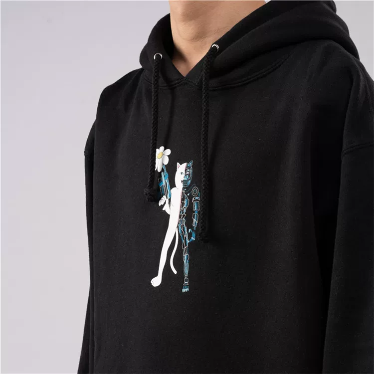 Новая одежда City RIP N DIP Терминатор Китти худи RIPNDIP свободный бархат мужская и женская худи с капюшоном