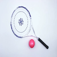 Одна ракетка + розовый шарик, поверхность ракетки на 158 лунок.