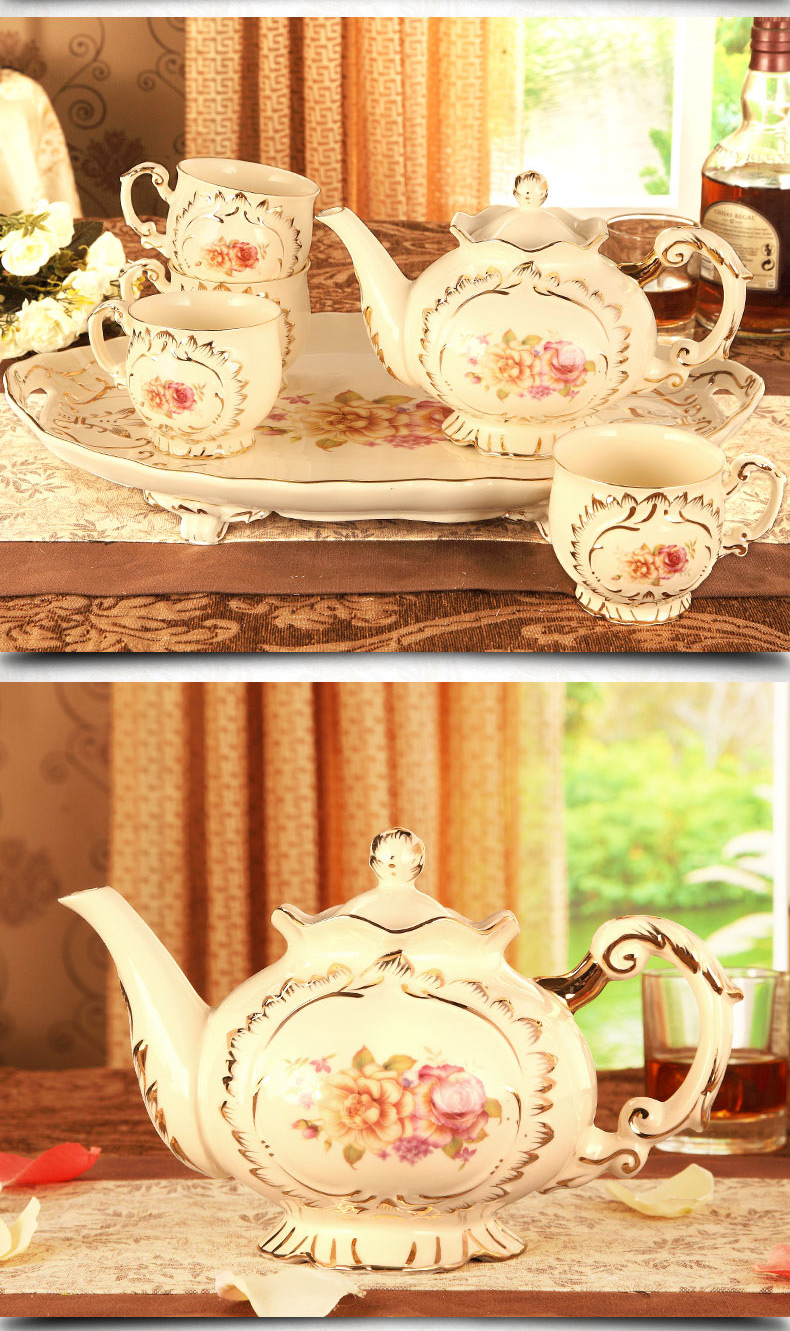 The Vatican Sally 's European ceramic cup tea package tray of household contracted sitting room tea cups suit small key-2 luxury