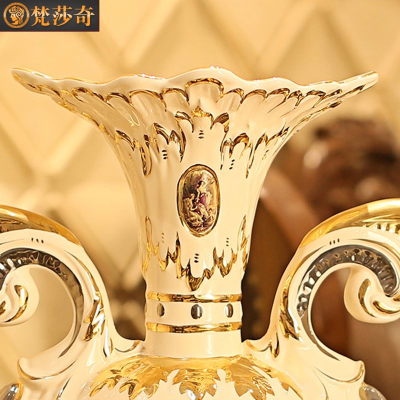 The Vatican Sally restoring ancient ways far, European ceramic flower vases luxurious sitting room TV ark, household ground adornment furnishing articles