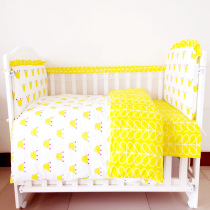 Summer baby bed perimeter custom cotton baby bedding set Baby breathable bed perimeter protective fence