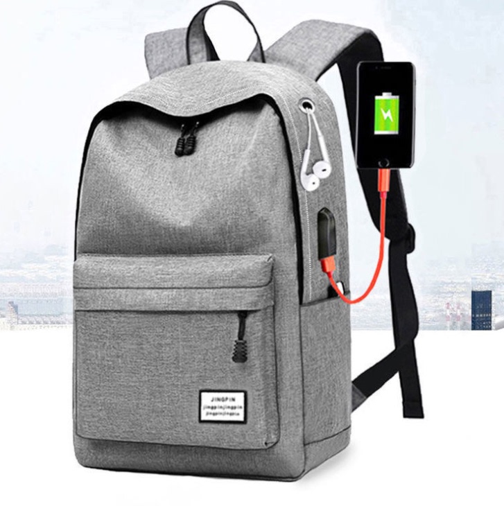 Korean Style Canvas Backpack for Middle School Students, School Bag for Elementary Students, Laptop Bag, Travel Bag, Tutoring Bag