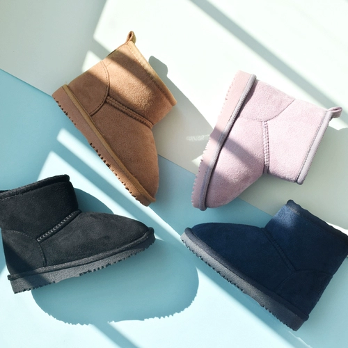 Специальное очистка цен! Японские межсезонные детские ботинки сгущенные плюшевые детские ботинки против ряд