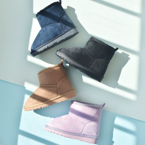 Специальное очистка цен! Японские межсезонные детские ботинки сгущенные плюшевые детские ботинки против ряд