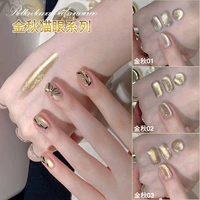 Трехцветный набор «Кошачий глаз» Golden Autumn B593-B594-B595 поставляется с бесплатным большим круглым магнитом объемом 10 мл.