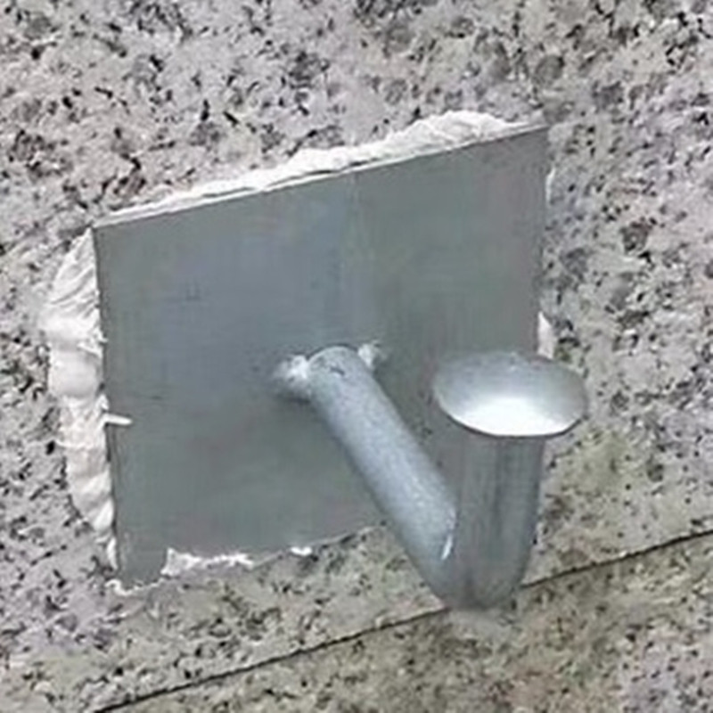 The adhesive-type settling observation point is free of punch