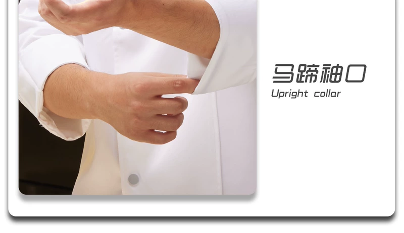 áo đầu bếp nữ Quần áo đầu bếp ngắn tay nhà bếp trở lại nhà bếp thực phẩm phương Tây căng tin khách sạn cao cấp tùy chỉnh kích thước lớn làm bánh áo liền quần đầu bếp áo đầu bếp đẹp bộ quần áo đầu bếp