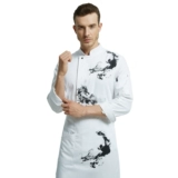 Личность шеф -повара в китайском стиле шеф -повар выпечка шеф -повара кухонная форма короткая работа шеф -повара обслуживает мужчин