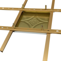 Integrated ceiling aluminum gusset plate keel accessories are ultra-low to install. The new urban moderator keel hanger only needs 5CM in height.