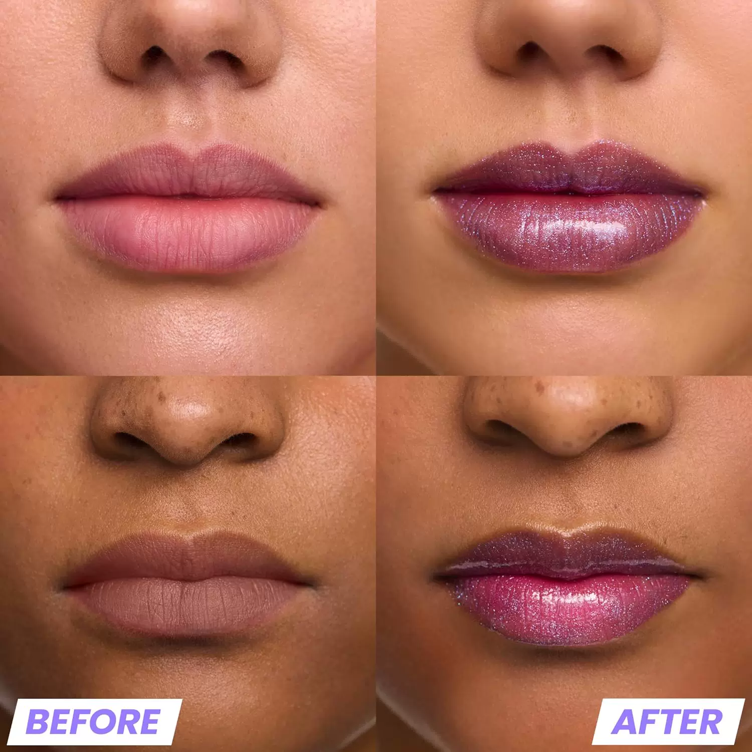 Прямая рассылка из США Wonderskin Miracle Cut Lip Gloss Blue Glitter Lip Moisturizing and High-Shine Lip Gloss