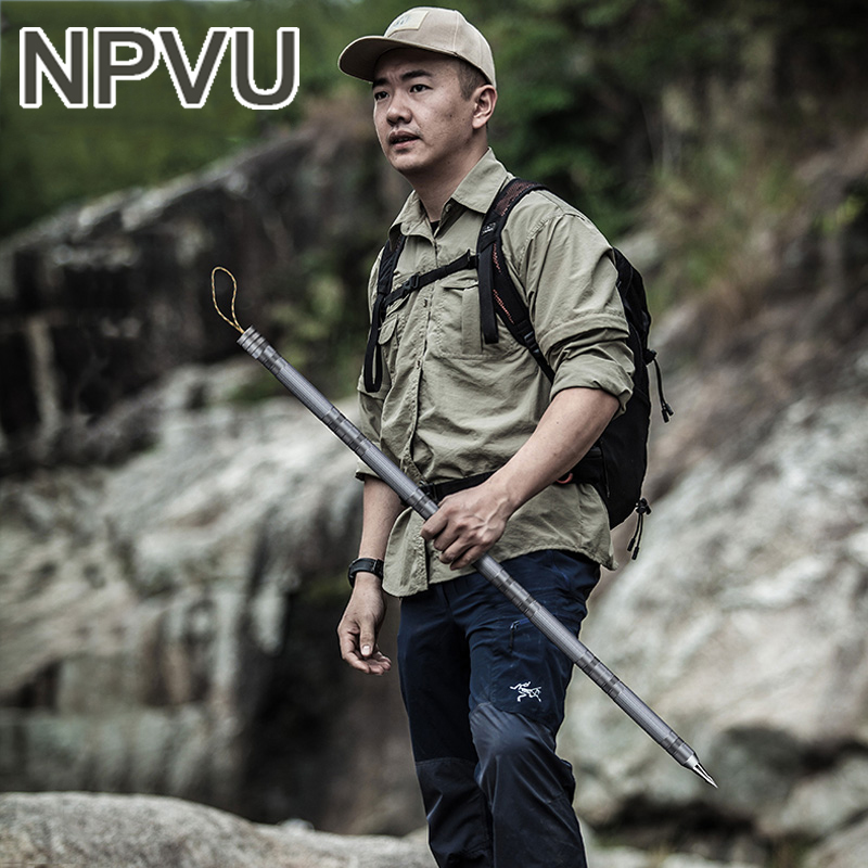 NPVU On-board Anti-Body Stick Anti-Body Weapons Outdoor Knives Field Survival Gear Mountaineering Staff Versatile Tactical Stick