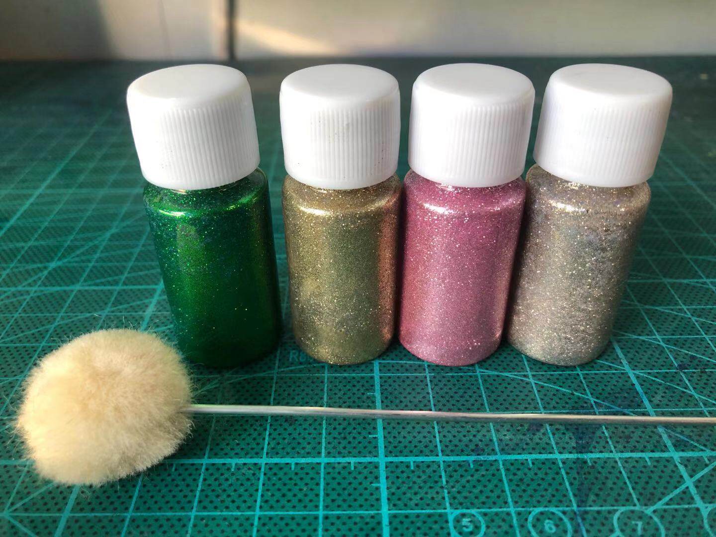 AJ11 Gypsophila patent leather aging high heels scratched champagne gold laser pigment discoloration flash paint glitter