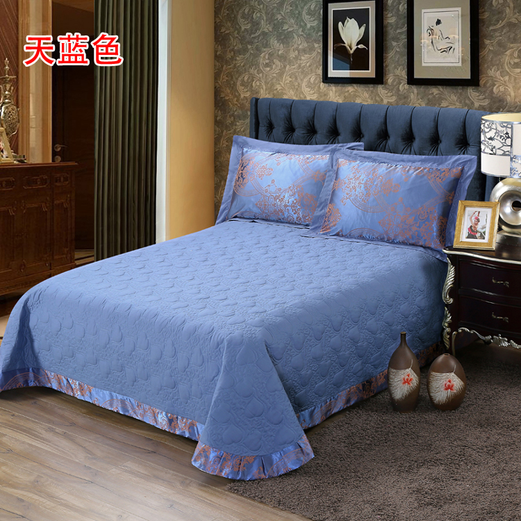 Cotton Châu Âu satin sang trọng jacquard bông cotton trải giường dày sheets 1.5 1.8 2 m giường có thể được trang bị với ba bộ