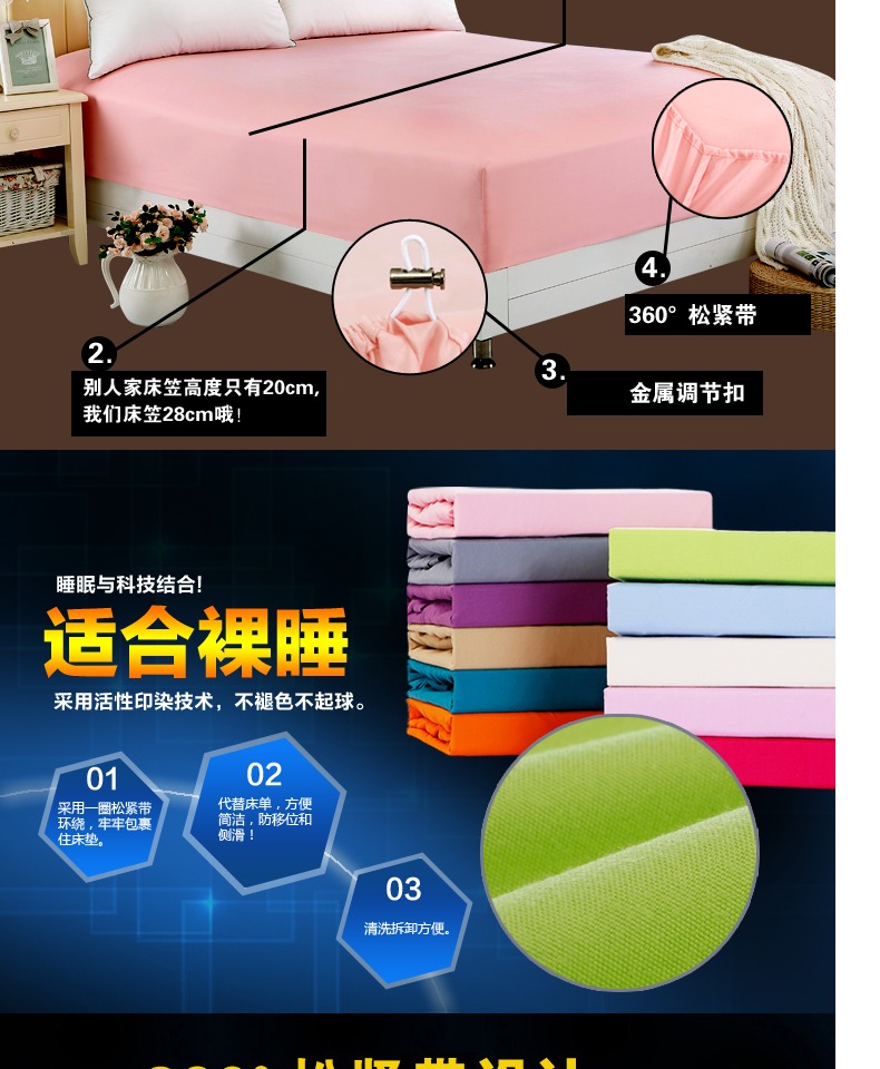 朵 Nệm giường Simmons bọc nệm trải giường đơn giản Ga chun Everon