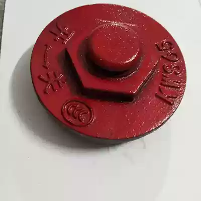 Outdoor ground bolt cover fire hydrant small water cover iron cap cover ground fire hydrant accessories copper tooth buckle water outlet cover