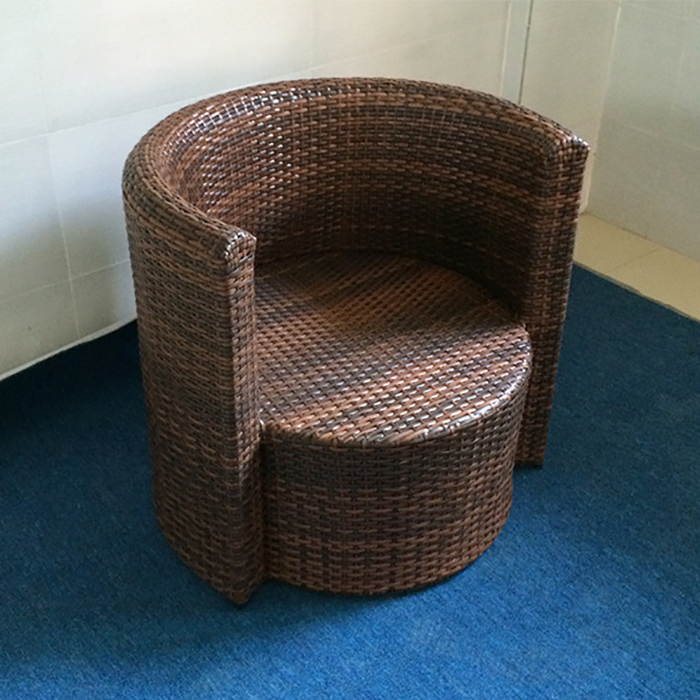 Wicker ghế ba hoặc năm bộ bàn ghế ngoài trời ban công sân vườn và ghế mía kết hợp đồ gỗ ngoài trời kết hợp mây giải trí bàn cà phê kết hợp - Bàn ghế ngoài trời / sân bàn ghế ban công chung cư