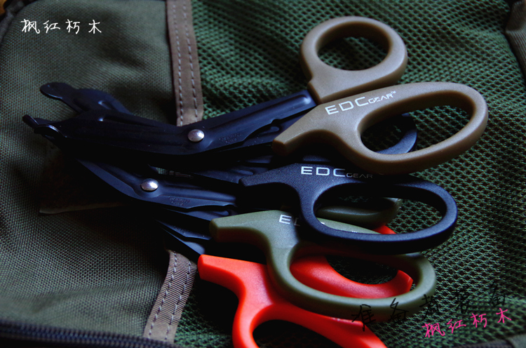 EDC Rescue Scissors With Fine Teeth Safety Scissors First Aid Kit EMT Begging For Casualty First Aid Scissors