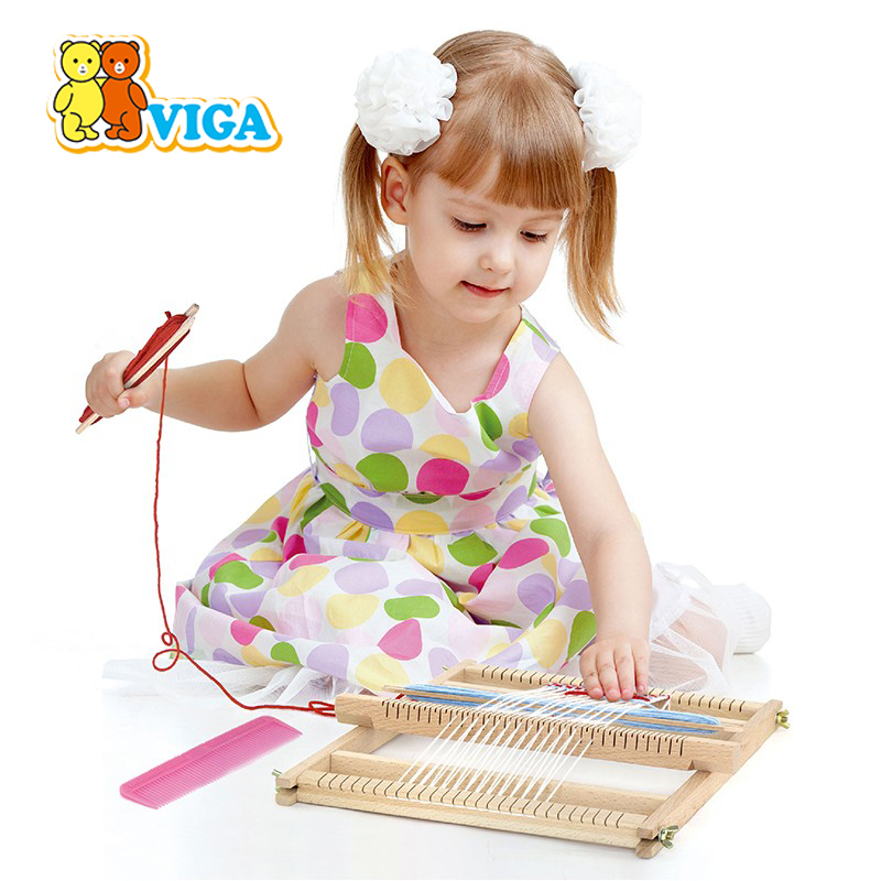 VIGA meritocratic loom children as early as house wine simulation puzzle textile hands-on role-playing toy